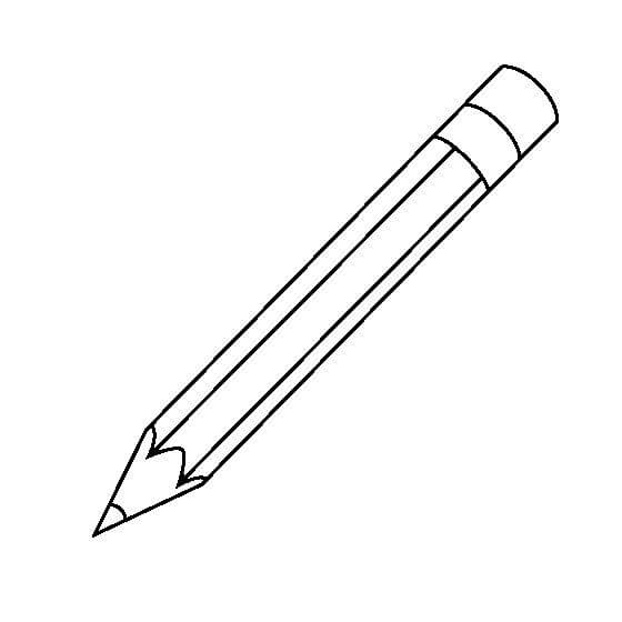 Dibujo de Lápiz básico para Colorear
