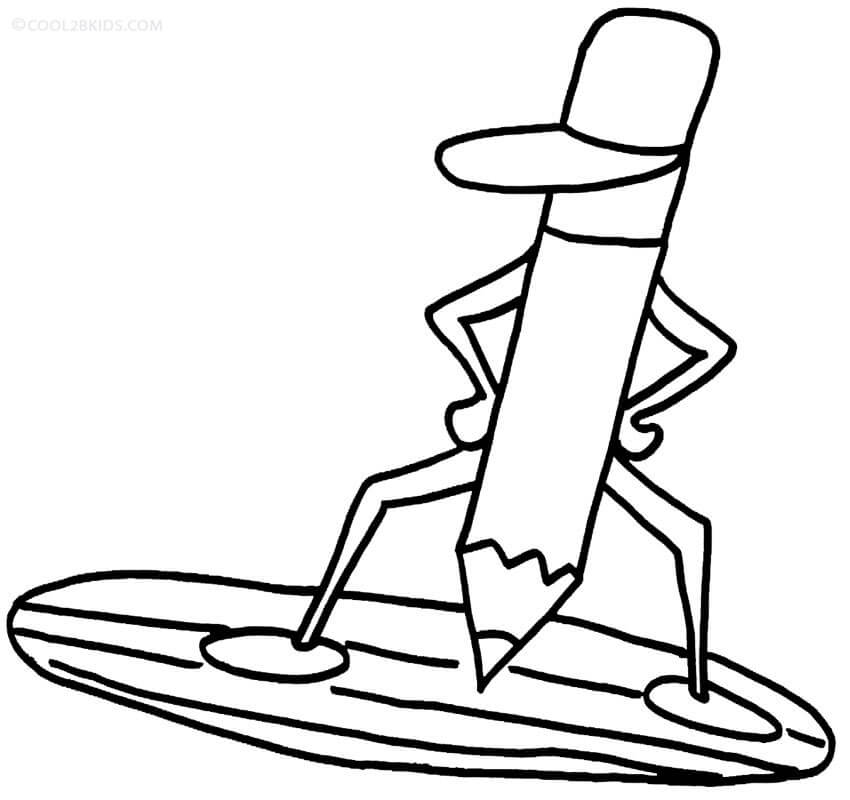 Dibujo de Lápiz Genial para Colorear