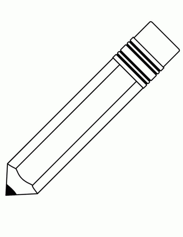 Dibujo de Lápiz Sencillo para Colorear