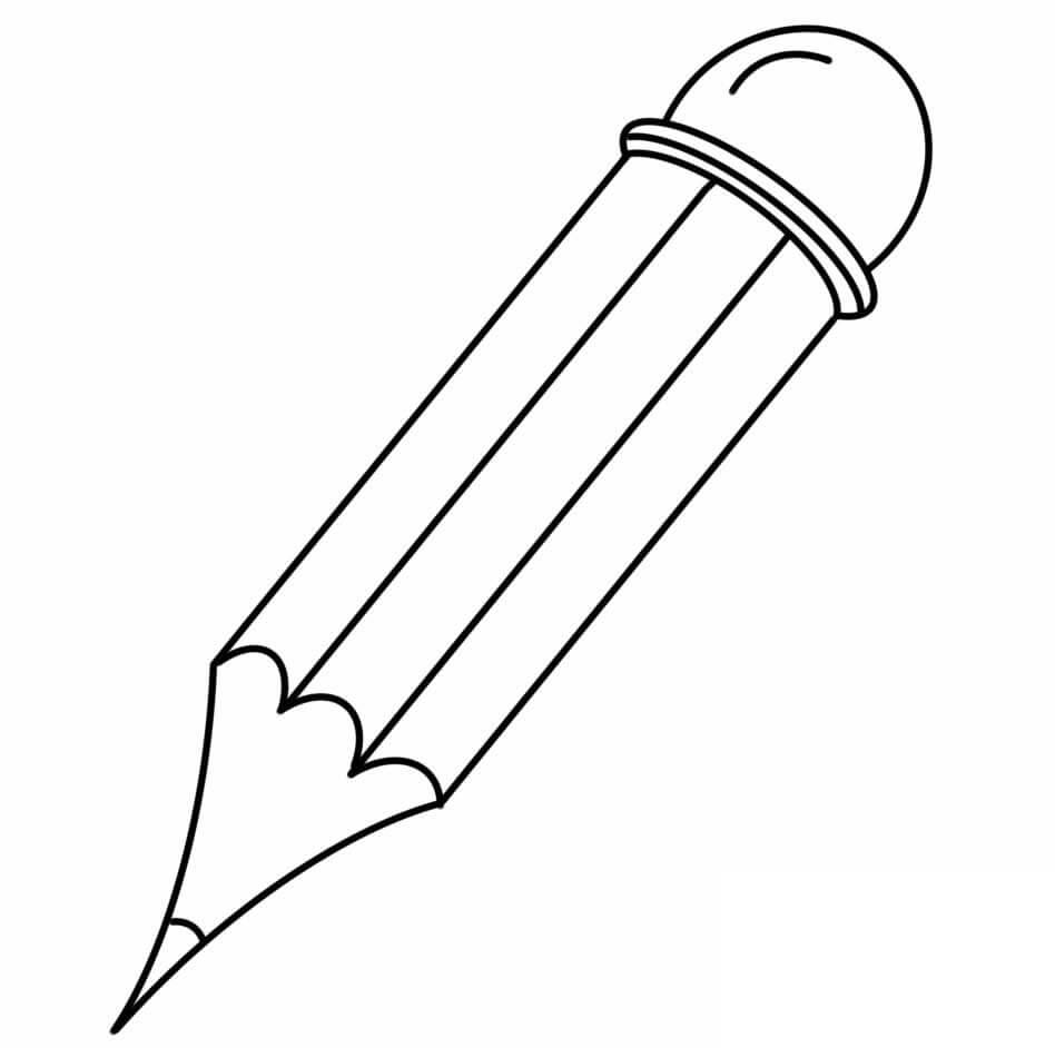 Dibujo de Lindo lápiz para Colorear