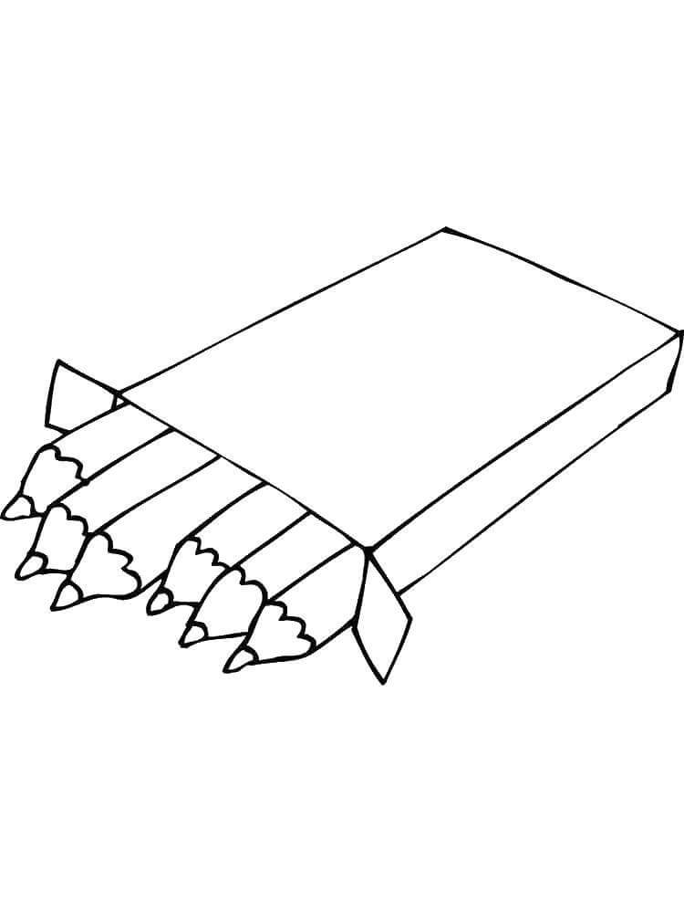 Dibujo de Seis lápices para Colorear