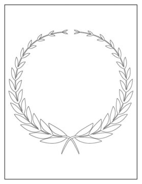 Dibujo de Laurel Normal para Colorear