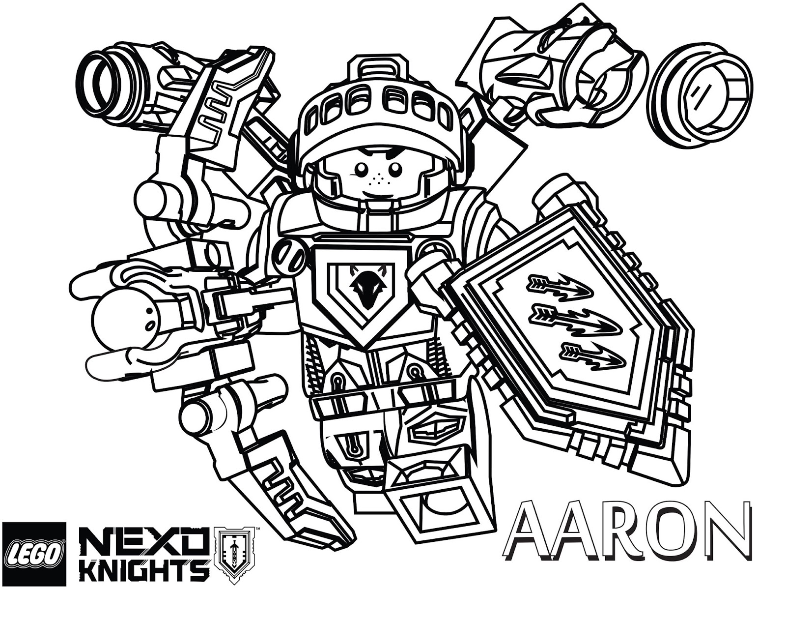Dibujo de Aaron Caballeros para Colorear