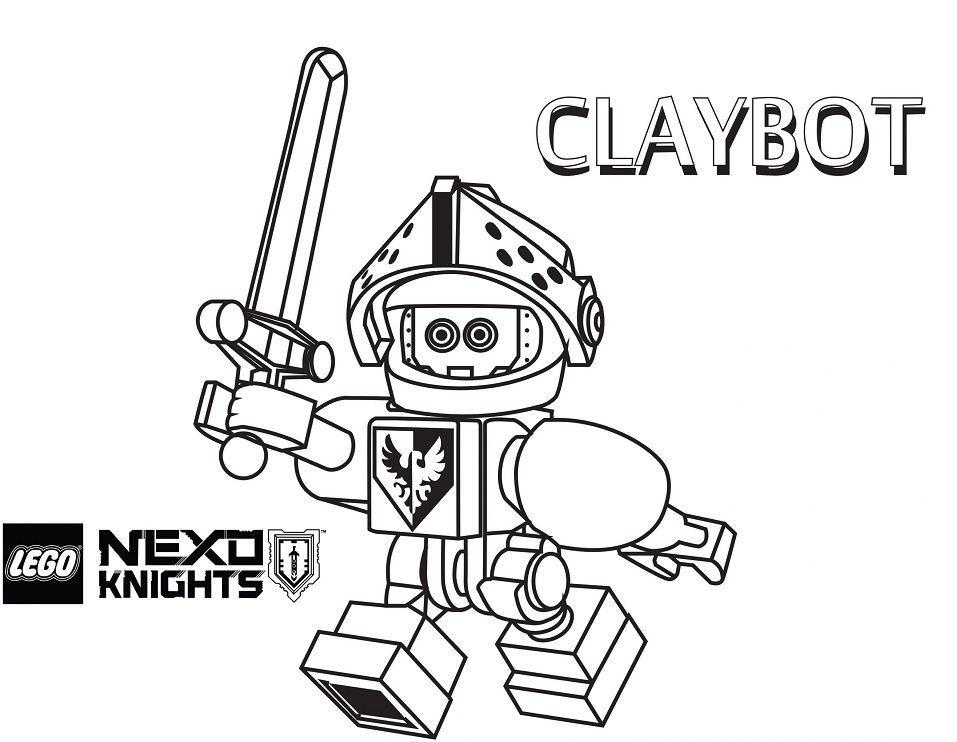 Dibujo de Claybo de Nexo Caballeros para Colorear