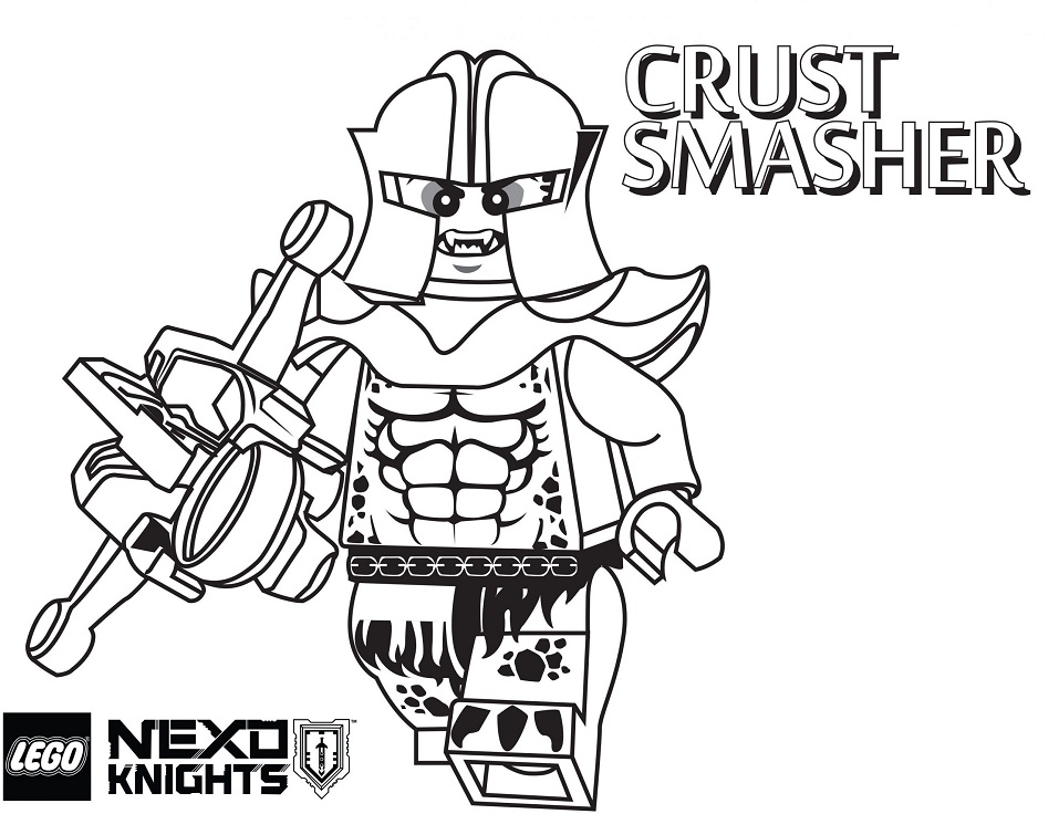 Dibujo de Crust Smasher de Nexo Caballeros para Colorear