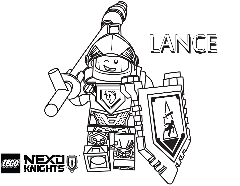Dibujo de Lance Nexo Caballeros para Colorear