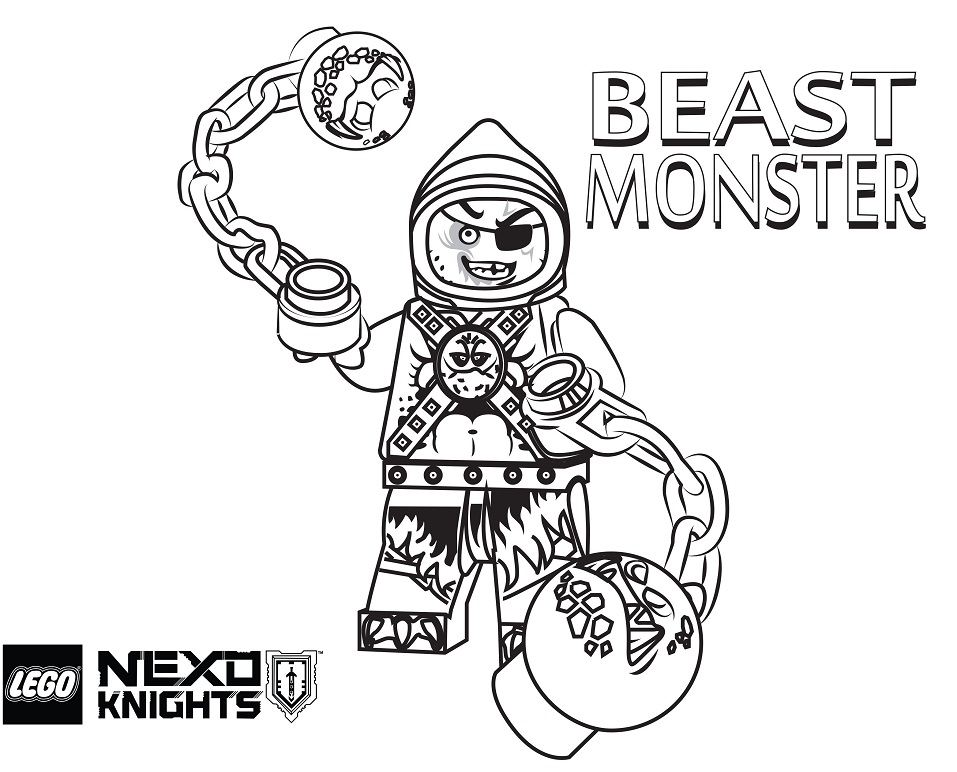 Dibujo de Monstruo Bestia para Colorear