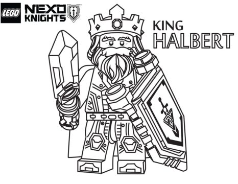 Dibujo de Rey Harlbert para Colorear