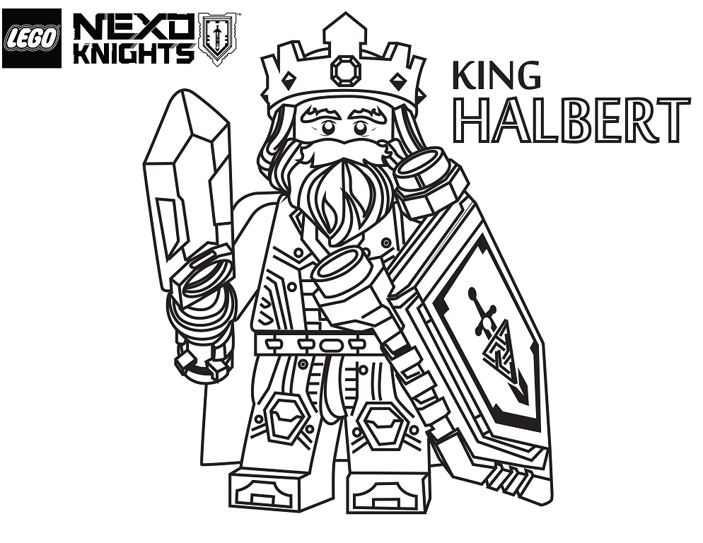Dibujo de Rey Harlbert para Colorear