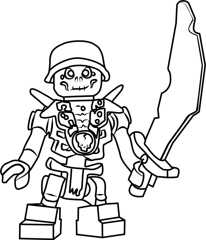 Dibujo de Chopov con Espada para Colorear