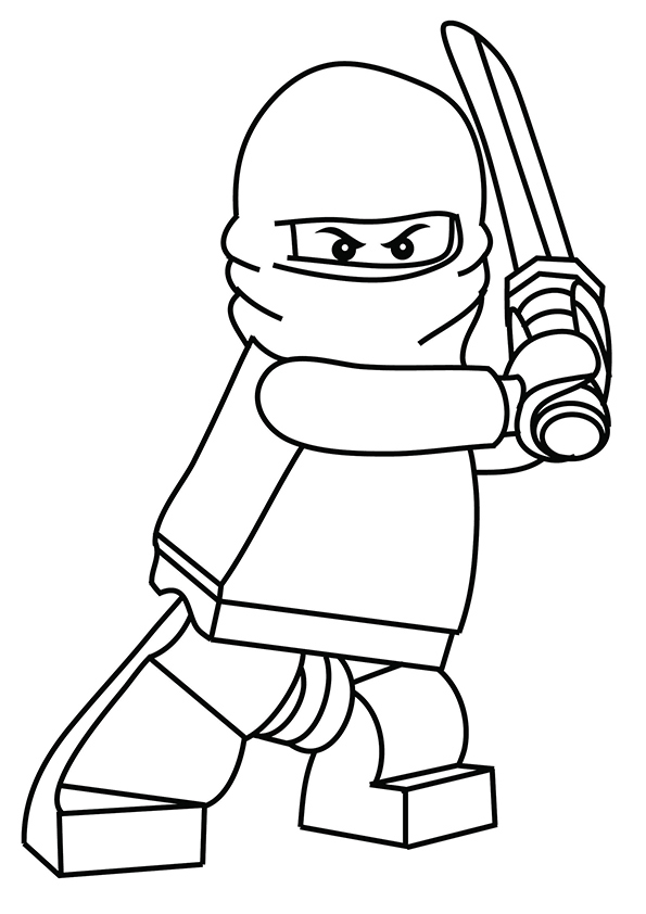 Dibujo de El Peque o Ninja con M Scara para Colorear