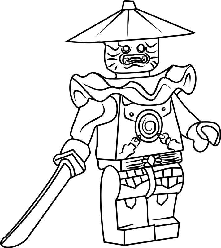 Dibujo de Espadachin de Piedra para Colorear