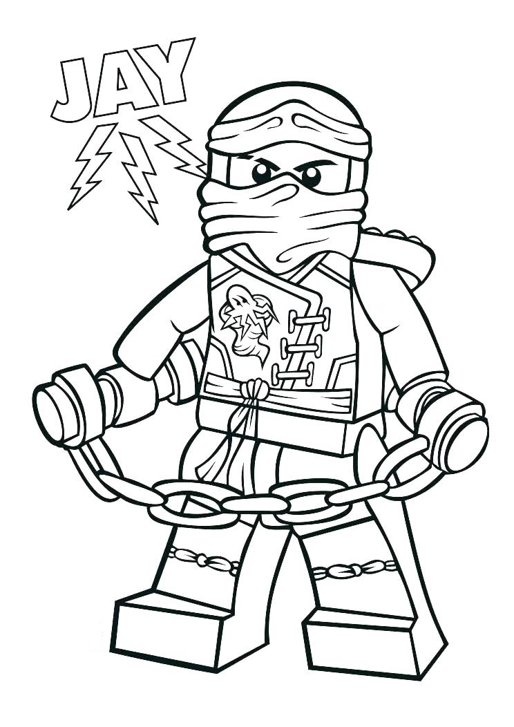 Dibujo de Jay Ninjago para Colorear