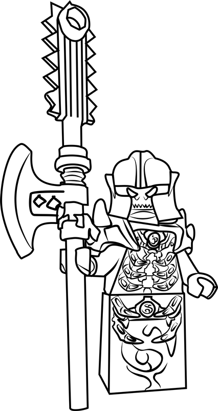 Dibujo de Maestro de Oro Ninjago para Colorear