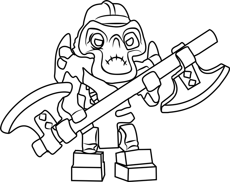Dibujo de Ninjago Crujido para Colorear
