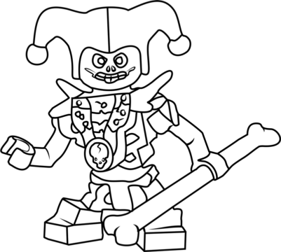 Dibujo de Ninjago Krazi para Colorear