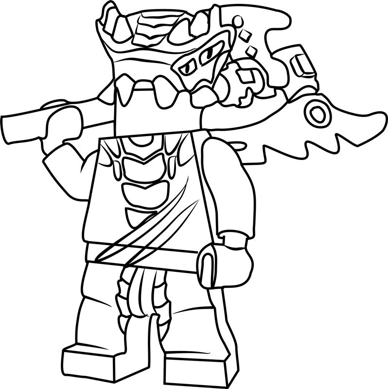 Dibujo de Ninjago Lizaru para Colorear