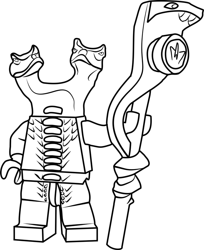 Dibujo de Ninjago Puerta del Colmillo para Colorear