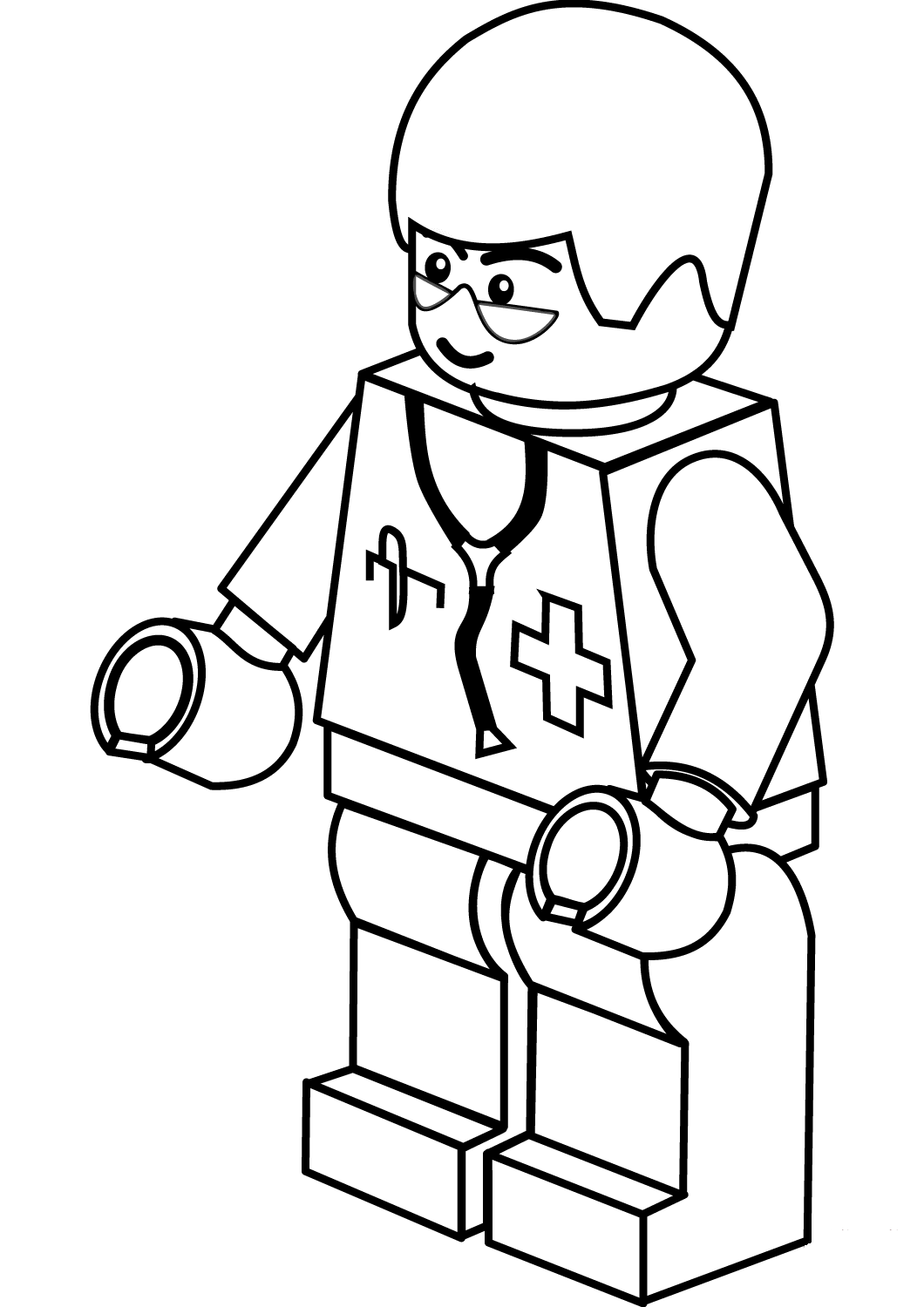 Dibujo de Doctor Lego para Colorear