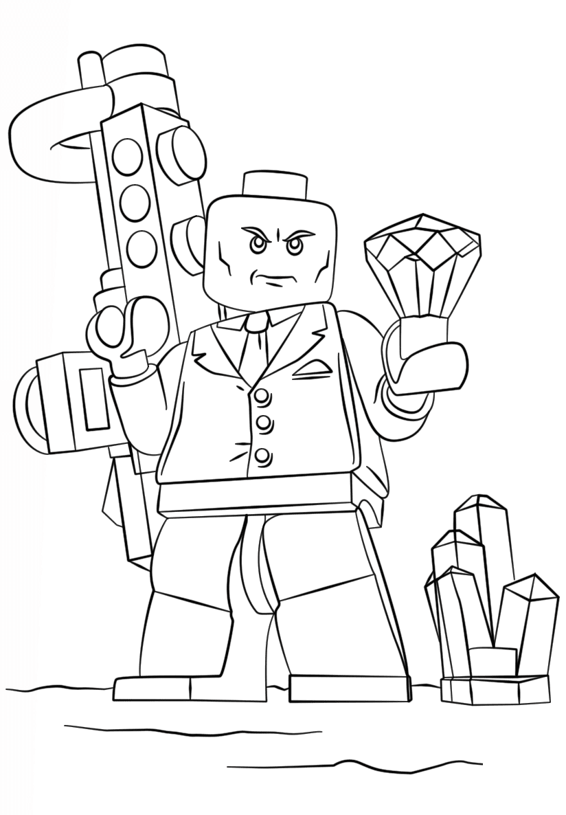 Dibujo de Lego Dc Lex Luthor para Colorear