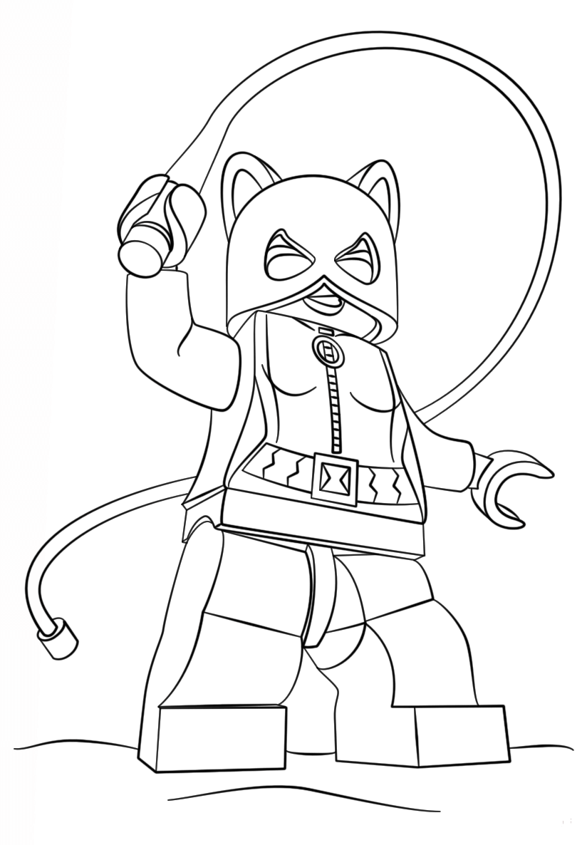 Dibujo de Lego Gatubela para Colorear
