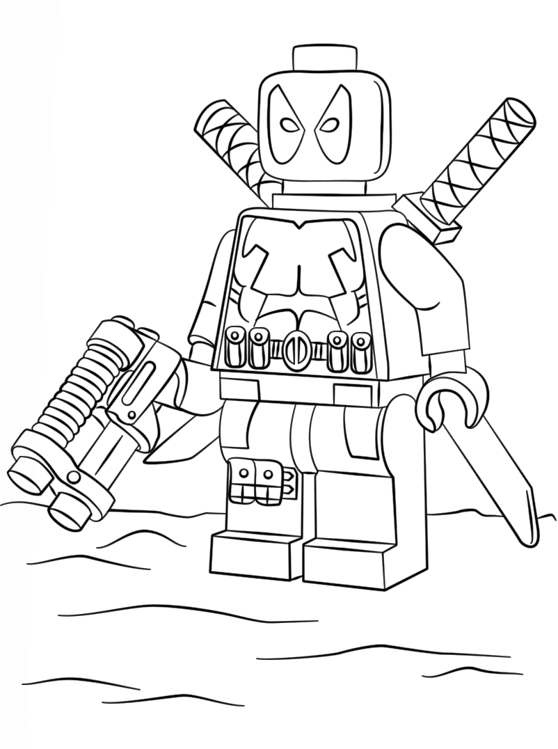 Dibujo de Lego Marvel Consorcio Inactivo para Colorear