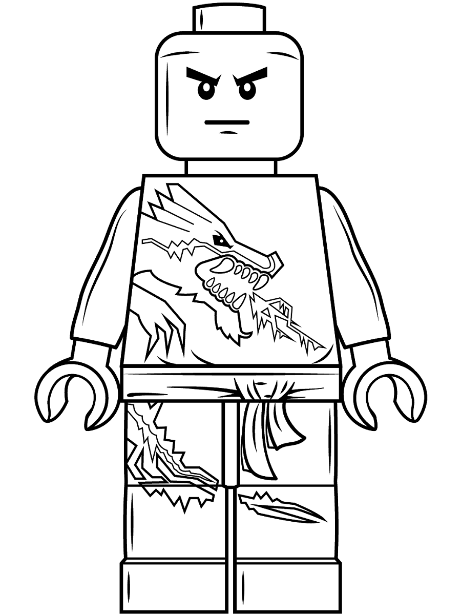 Dibujo de Lego Ninjago Lloyd para Colorear
