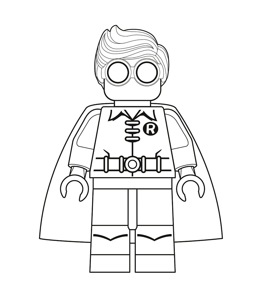 Dibujo de Lego Robin para Colorear