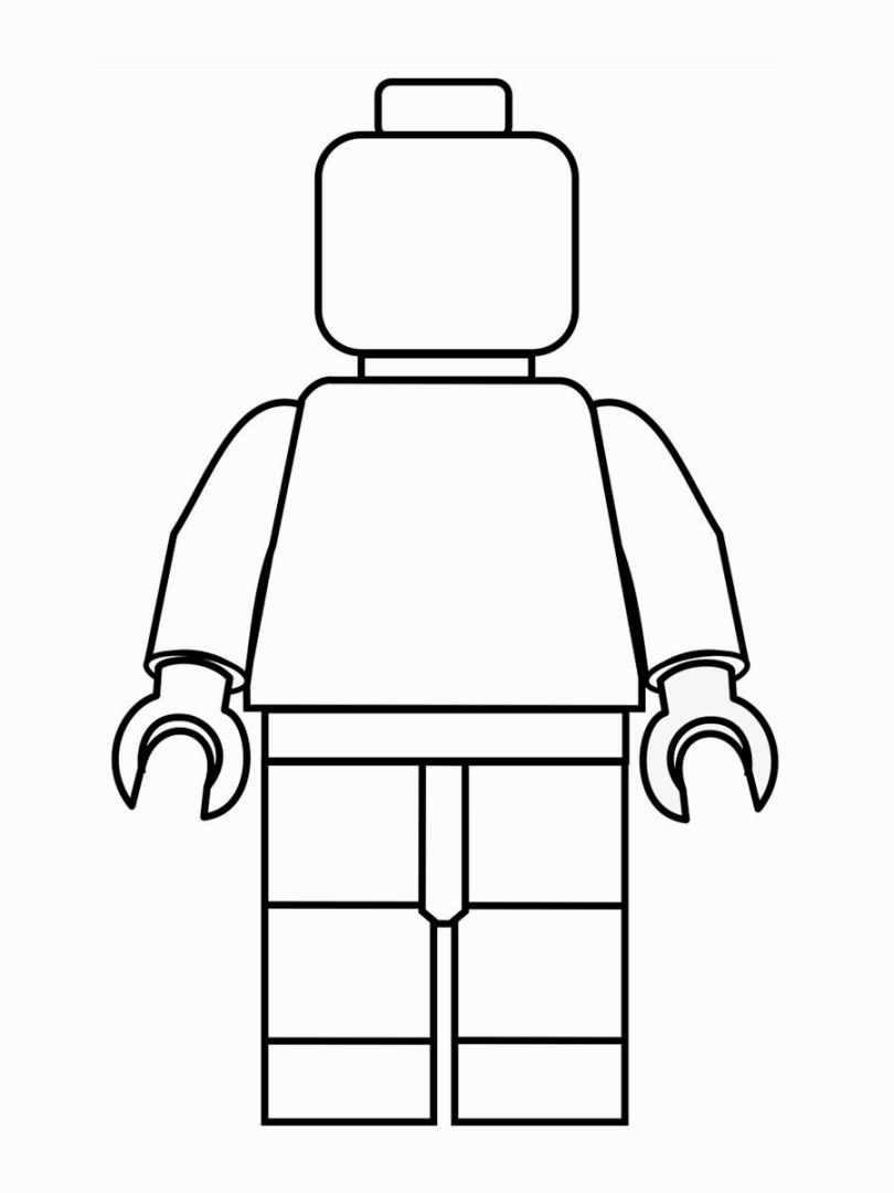Dibujo de Normal Lego para Colorear