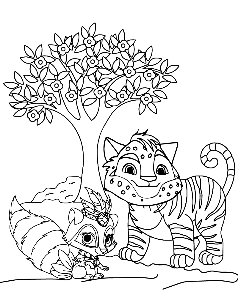 Dibujo de Easy To Color Leo And Tig Coloring Page para Colorear