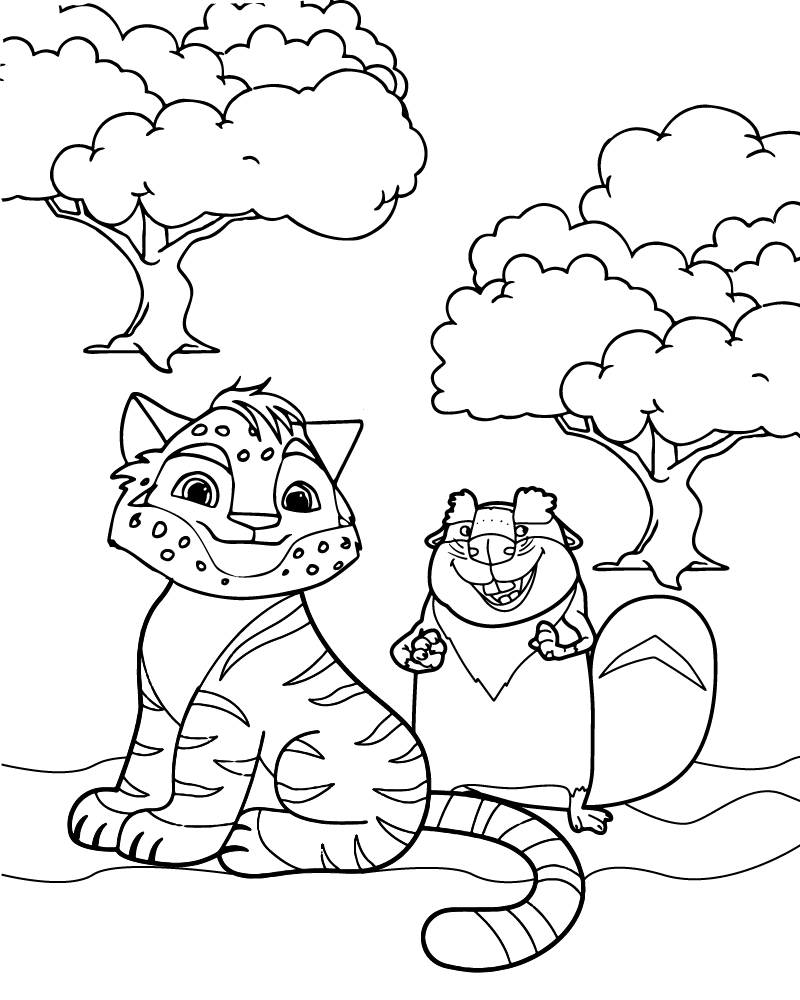 Dibujo de Leo And Cuba Coloring Page para Colorear