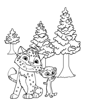 Dibujo de Leo And Mila Coloring Page para Colorear