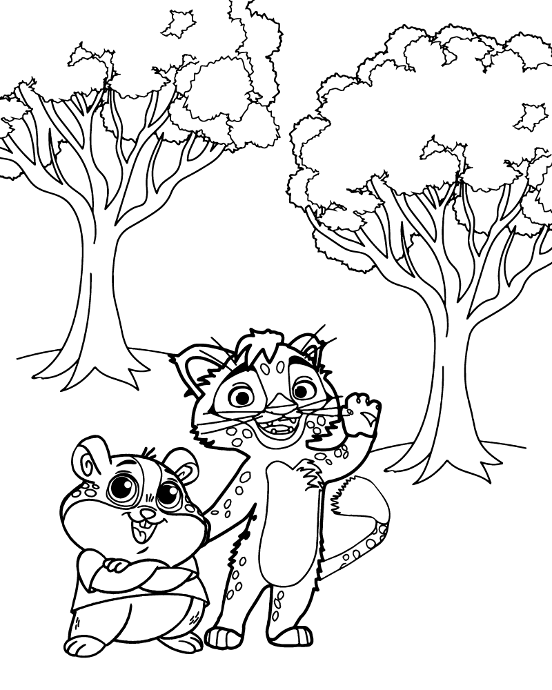 Dibujo de Leo Coloring Sheet For Kids para Colorear