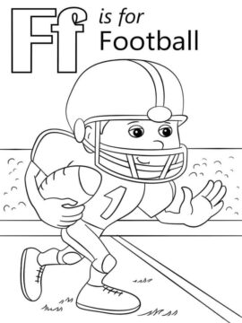 Dibujo de Letra F 8 para Colorear