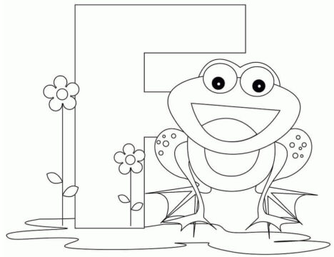 Dibujo de Letra F3 para Colorear