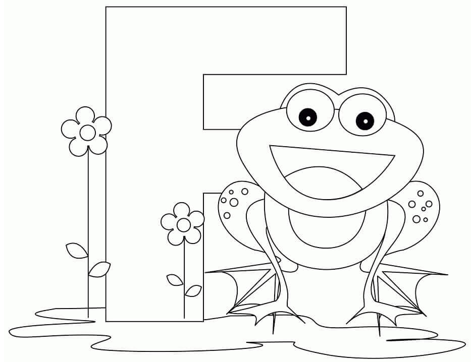 Dibujo de Letra F3 para Colorear