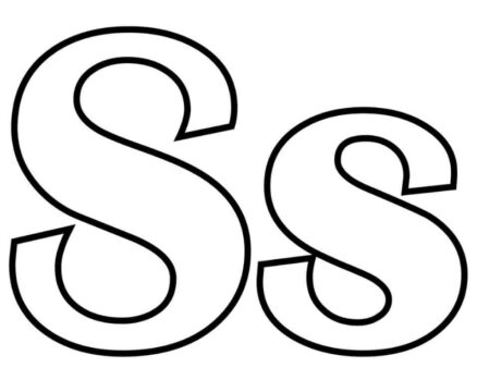 Dibujo de Letra S S para Colorear