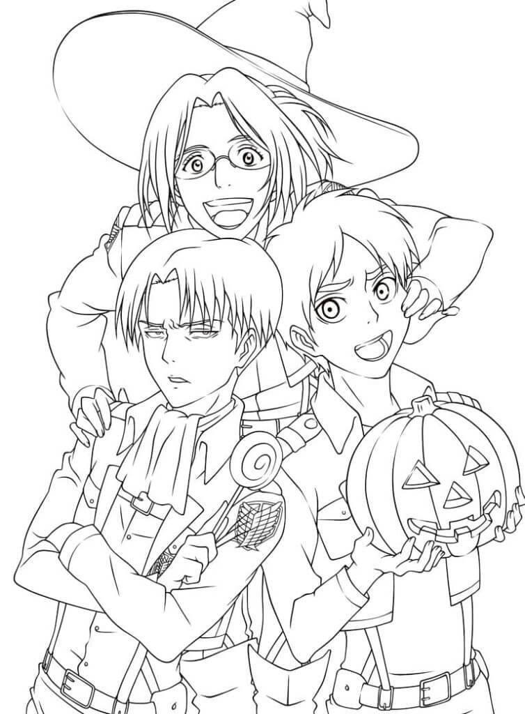Dibujo de Levi Divertido para Colorear
