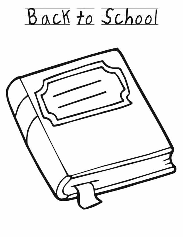 Dibujo de De Vuelta a la Escuela para Colorear