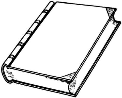 Dibujo de Libro Simple para Colorear