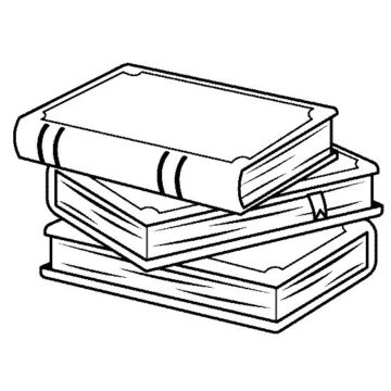 Dibujo de Libro Tres para Colorear