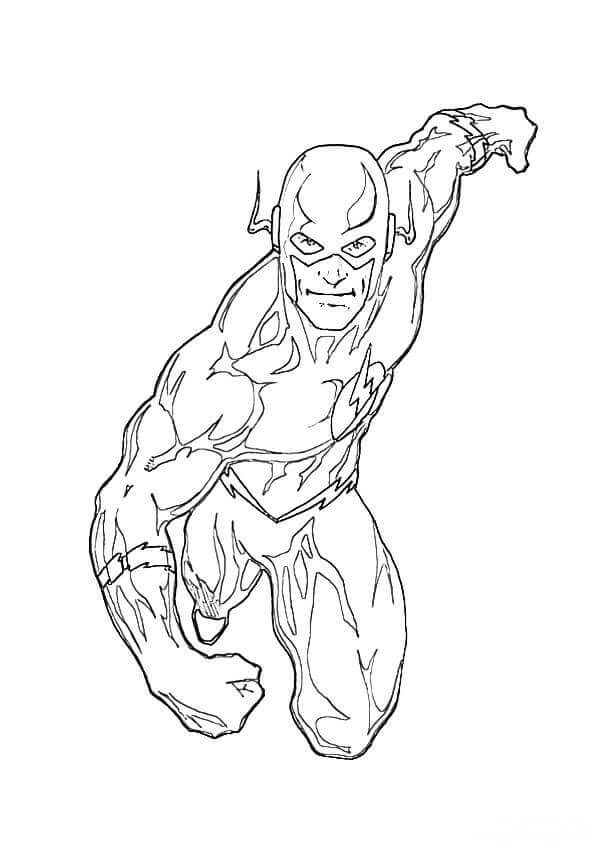 Dibujo de El Flash 1 para Colorear