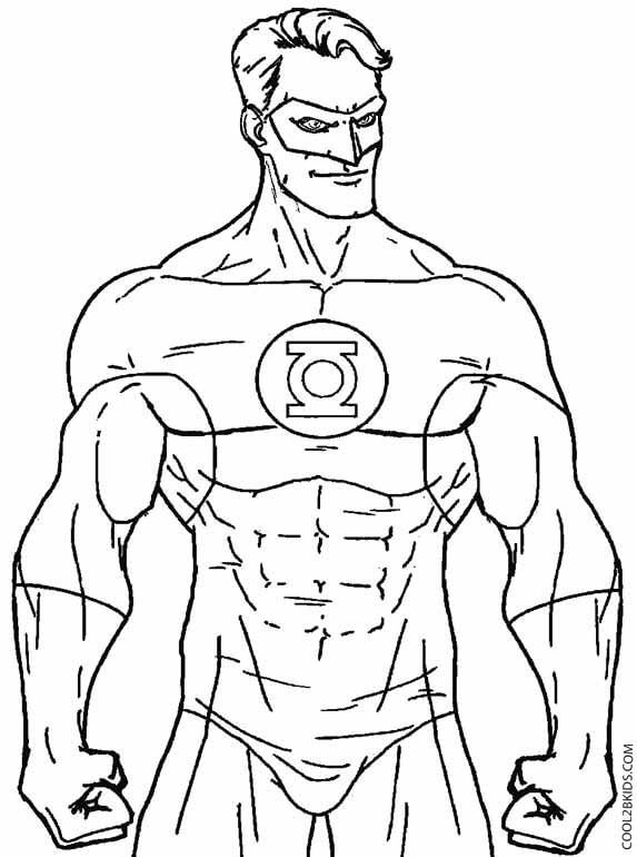 Dibujo de Linterna Verde para Colorear