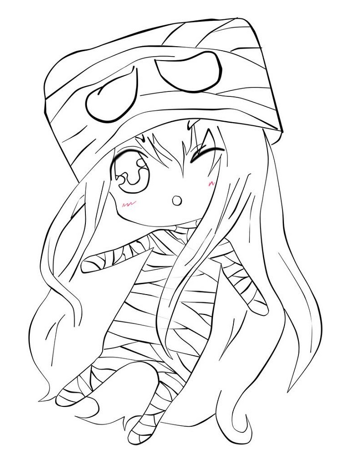 Dibujo de Arte Lineal de Amumu para Colorear