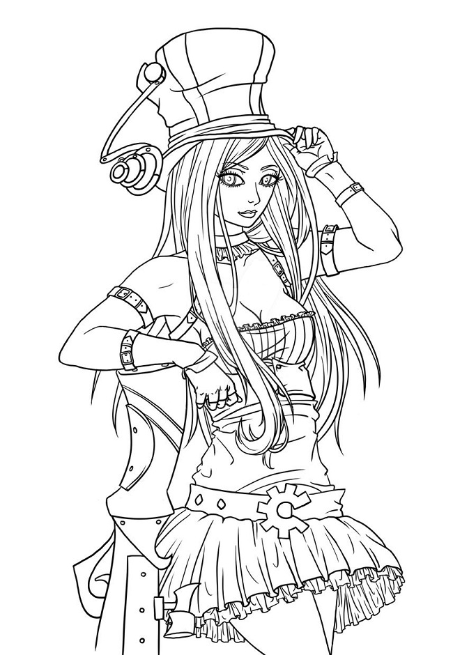 Dibujo de Caitlyn para Colorear