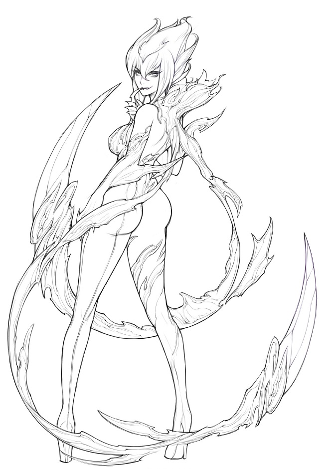 Dibujo de Evelyn para Colorear
