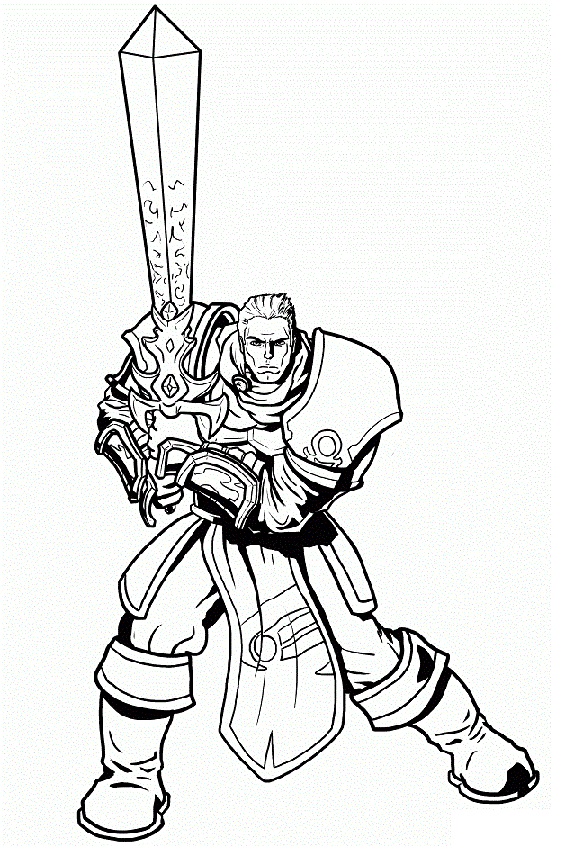 Dibujo de Garen para Colorear