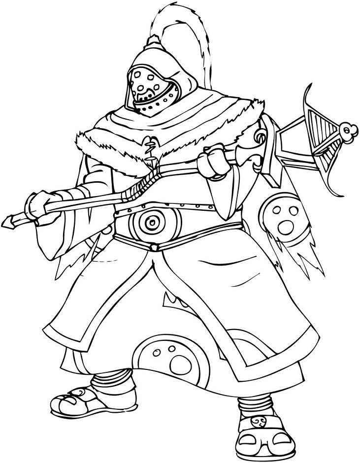 Dibujo de Jax para Colorear