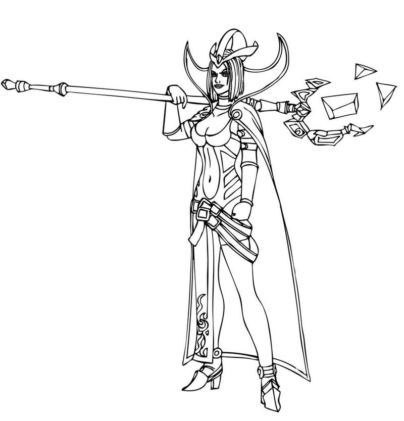 Dibujo de Leblanc para Colorear