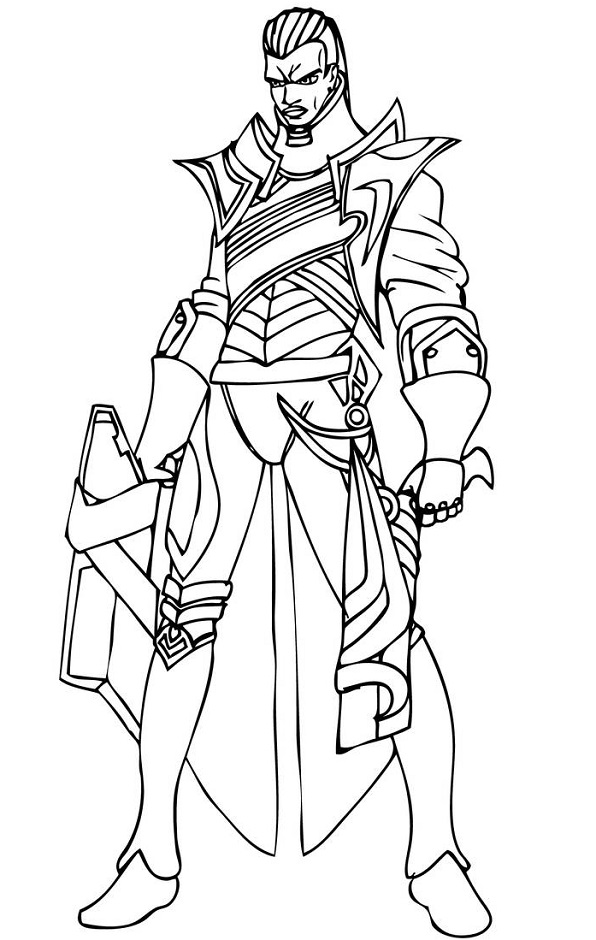 Dibujo de Lucian para Colorear